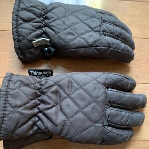 Brown waterproof gloves small